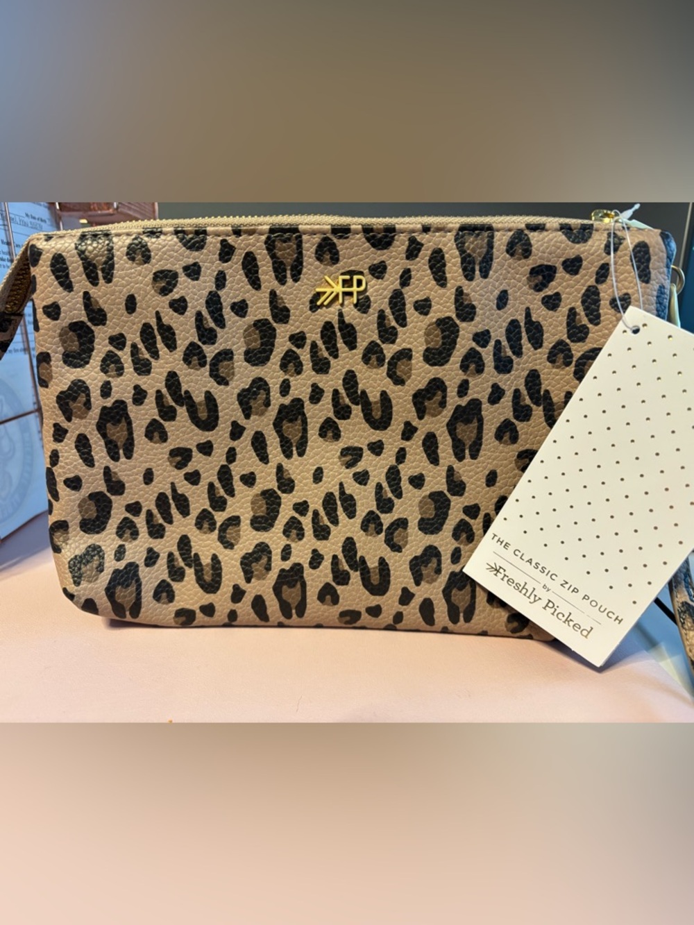 Freshly Picked “The Classic Zip Pouch” Leopard Print